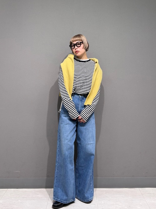 セール】【再入荷】ウールサテン釦コンパクトカーディガン