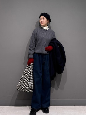 「アイテム（手袋）」を使った、louisさん（レディース・153cm）の秋コーディネート