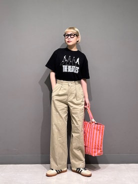 「URBAN RESEARCH DOORS（アーバンリサーチドアーズ）のアイテム（トップス、ブラック系）」を使った、louisさん（レディース・153cm）の春コーディネート