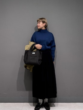 「アイテム（ステンカラーコート）」を使った、louisさん（レディース・153cm・30代）の秋コーディネート