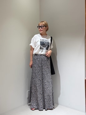 「URBAN RESEARCH（アーバンリサーチ）の別注/Disney/プリントT-SHIRTS（Tシャツ/カットソー、その他）」を使った、louisさん（レディース・153cm）の夏コーディネート