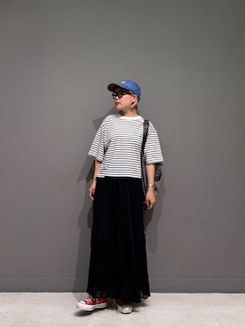 「EKAL（エカル）のアイテム」を使った、louisさん（レディース・153cm）の夏コーディネート