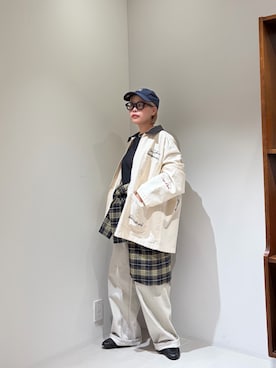 「URBAN RESEARCH（アーバンリサーチ）のアイテム（キャップ）」を使った、louisさん（レディース・153cm）の秋コーディネート