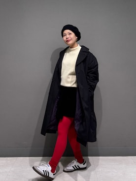 「アイテム（ステンカラーコート）」を使った、louisさん（レディース・153cm）の秋コーディネート