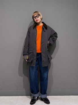 「アイテム（ローファー）」を使った、louisさん（レディース・153cm・30代）の秋コーディネート