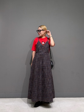 「RODE SKO（ロデスコ）のアイテム」を使った、louisさん（レディース・153cm）の夏コーディネート