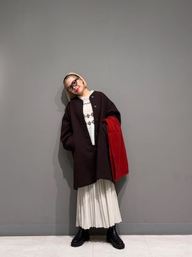 「URBAN RESEARCH DOORS（アーバンリサーチドアーズ）のアイテム（ジャケット/アウター、ブラウン系）」を使った、louisさん（レディース・153cm）の秋コーディネート
