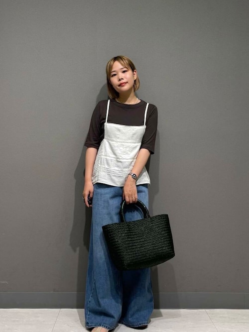 セール】『別注』olu'ment×DOORS コットンモス刺繍キャミソール