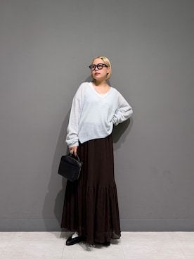 「URBAN RESEARCH DOORS（アーバンリサーチドアーズ）のアイテム（タンクトップ）」を使った、louisさん（レディース・153cm）の秋コーディネート