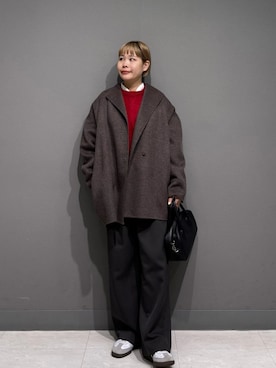 「アイテム（その他アウター）」を使った、louisさん（レディース・153cm）の秋コーディネート