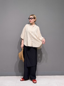 「リネン」｜louisさん（レディース・153cm）の春コーディネート