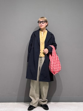 「アイテム（ローファー）」を使った、louisさん（レディース・153cm・30代）の冬コーディネート