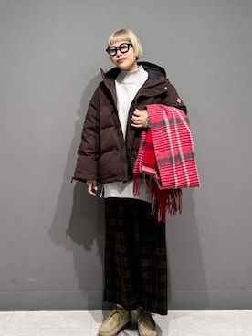 「アイテム（スカート）」を使った、louisさん（レディース・153cm）の秋コーディネート