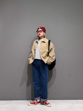 「FORK&SPOON（フォークアンドスプーン）のアイテム」を使った、louisさん（レディース・153cm）の秋コーディネート