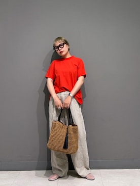「EKAL（エカル）のアイテム」を使った、louisさん（レディース・153cm）の夏コーディネート