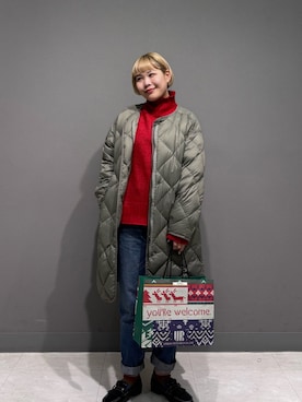 「アイテム（ローファー）」を使った、louisさん（レディース・153cm・30代）の冬コーディネート