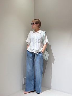 「アイテム（トートバッグ）」を使った、louisさん（レディース・153cm・30代）の夏コーディネート