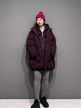 「アイテム（パーカー）」を使った、louisさん（レディース・153cm）の秋コーディネート