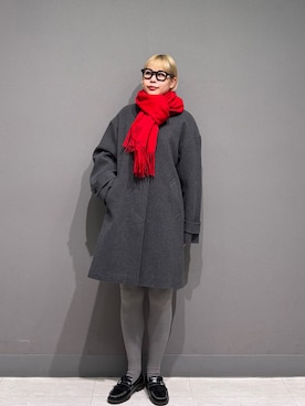 「アイテム（タイツ/ストッキング）」を使った、louisさん（レディース・153cm）の冬コーディネート