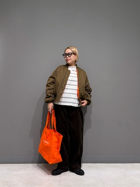 「FORK&SPOON（フォークアンドスプーン）のアイテム」を使った、louisさん（レディース・153cm）の秋コーディネート