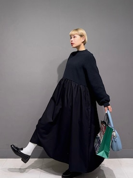 「アイテム（ローファー）」を使った、louisさん（レディース・153cm・30代）の秋コーディネート