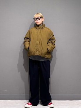 「FORK&SPOON」｜「アイテム（パンツ）」を使った、louisさん（レディース・153cm）の冬コーディネート