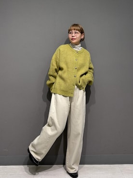 「HARUTA（ハルタ）の『別注』HARUTA×DOORS　キルトローファー（ローファー）」を使った、louisさん（レディース・153cm）の秋コーディネート