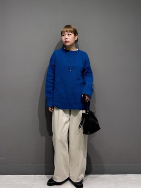 「HARUTA（ハルタ）の『別注』HARUTA×DOORS　キルトローファー（ローファー）」を使った、louisさん（レディース・153cm）の秋コーディネート