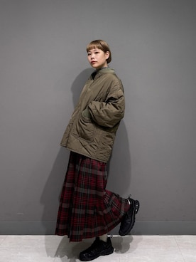 「アイテム（スカート）」を使った、louisさん（レディース・153cm・30代）の秋コーディネート