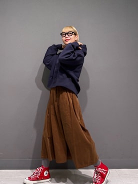 「アイテム（タイツ/ストッキング）」を使った、louisさん（レディース・153cm）の冬コーディネート