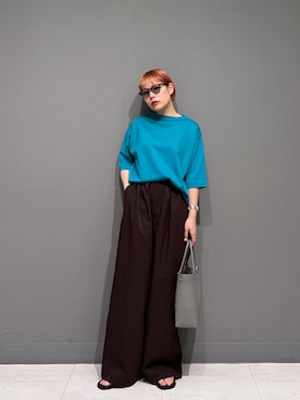 「FORK&SPOON（フォークアンドスプーン）のFORK&SPOON　フライスタンクトップ（タンクトップ）」を使った、louisさん（レディース・153cm）の春コーディネート