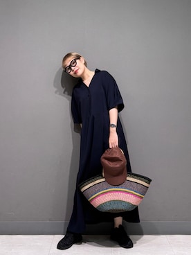 「URBAN RESEARCH DOORS（アーバンリサーチドアーズ）のアイテム（キャップ）」を使った、louisさん（レディース・153cm）の春コーディネート