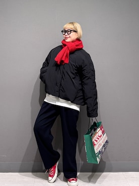 「アイテム（ファッション雑貨）」を使った、louisさん（レディース・153cm・30代）の冬コーディネート