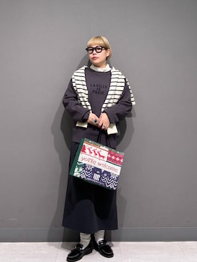 「アイテム（カーディガン/ボレロ）」を使った、louisさん（レディース・153cm・30代）の冬コーディネート