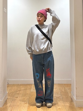 「アイテム（スウェット）」を使った、louisさん（レディース・153cm・30代）の秋コーディネート