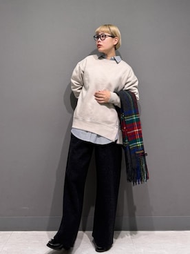 「アイテム（スウェット）」を使った、louisさん（レディース・153cm・30代）の冬コーディネート