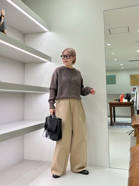 「URBAN RESEARCH（アーバンリサーチ）のアイテム（ニット/セーター）」を使った、louisさん（レディース・153cm）の秋コーディネート