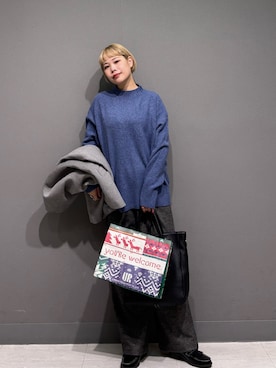 「アイテム（ローファー）」を使った、louisさん（レディース・153cm・30代）の冬コーディネート