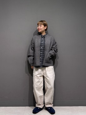「秋のシャツ着こなし術」｜louisさん（レディース・153cm）の秋コーディネート