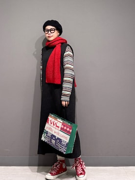 「アイテム（ワンピース/ドレス）」を使った、louisさん（レディース・153cm・30代）の冬コーディネート