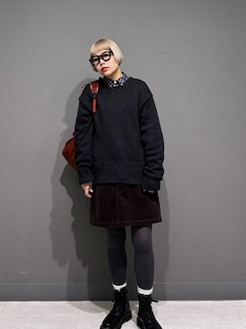 「アイテム（バックパック/リュック）」を使った、louisさん（レディース・153cm）の秋コーディネート