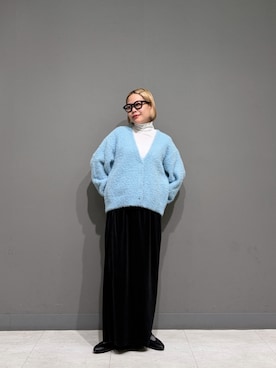 「ベロアスカート」｜louisさん（レディース・153cm）の秋コーディネート