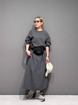 「URBAN RESEARCH DOORS（アーバンリサーチドアーズ）のアイテム（キャップ）」を使った、louisさん（レディース・153cm）の春コーディネート