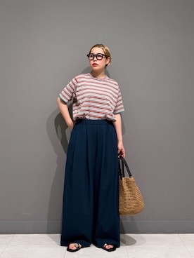 「URBAN RESEARCH DOORS（アーバンリサーチドアーズ）のアイテム（トップス、レッド系）」を使った、louisさん（レディース・153cm）の春コーディネート