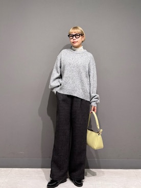 「アイテム（ニット/セーター）」を使った、louisさん（レディース・153cm・30代）の秋コーディネート