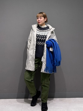 「アイテム（ブルゾン）」を使った、louisさん（レディース・153cm）の秋コーディネート