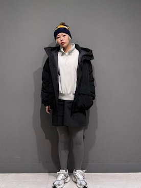 「アイテム（ダウンジャケット/コート）」を使った、louisさん（レディース・153cm）の秋コーディネート