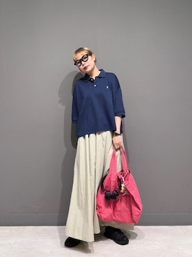 「FORK&SPOON（フォークアンドスプーン）のアイテム」を使った、louisさん（レディース・153cm）の春コーディネート