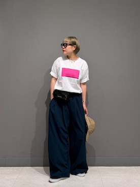 「FORK&SPOON（フォークアンドスプーン）のアイテム」を使った、louisさん（レディース・153cm）の夏コーディネート