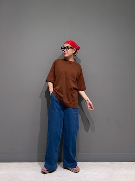 「URBAN RESEARCH Sonny Label（アーバンリサーチサニーレーベル）のアイテム（パンツ）」を使った、louisさん（レディース・153cm）の夏コーディネート